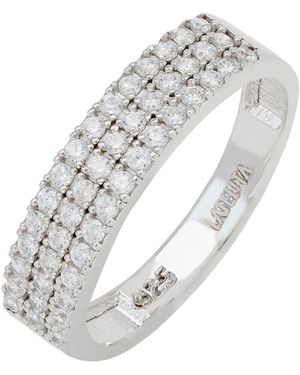 LÁTELITA London Charleston Art Deco Cocktail Ring - White