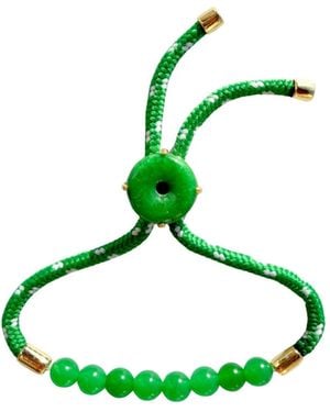 seree Paracord Jade Slider Bracelet - Green