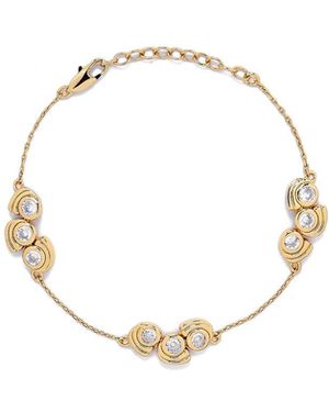 Potoska Mavlo Crystal Chain Bracelet - Metallic