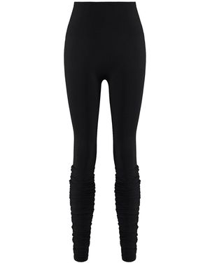 Yes Flâneuse Angela Yoga Leggings With Gaiter Beauty - Black