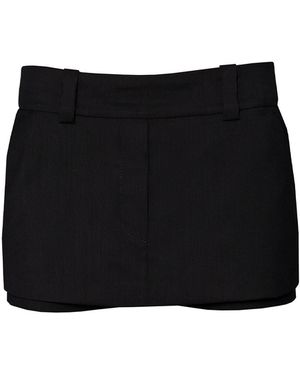 Vestiaire d'un Oiseau Libre Wool Skort - Black