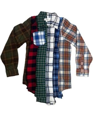 Zasta Studio Deconstructed Flannel Shirt J - Blue