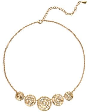 Retro Chic Eternal Spiral Small Necklace - Metallic