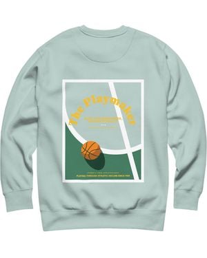 Anchor and Crew Ice The Playmaker Basketball Club League Organic Cotton Sweatshirt - Blue