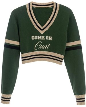 Come on Cunt Sweater - Green