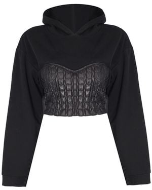 Mirimalist Corset Hoodie - Black