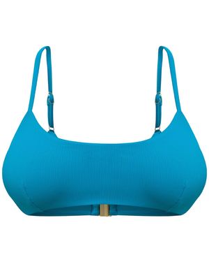 Mihara Gia Crop Bikini Top - Blue
