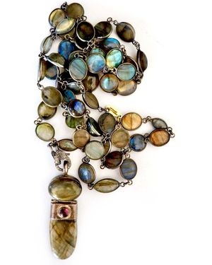Persia Dona Jewelry Labradorite Dream Vintage Necklace - Multicolour