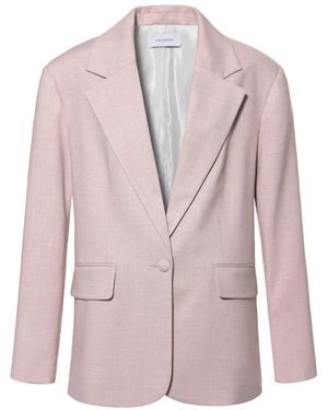 AGGI by HALEWSKI Tatiana Pastel Melange Oversized Blazer - Purple