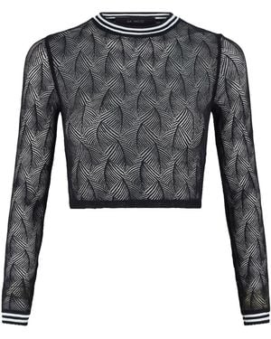 Sea_Washed Piper Lace Swim Top - Gray