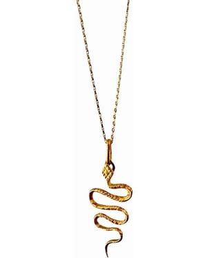 Aki Roc Jewelry The Love Snake Necklace - Metallic