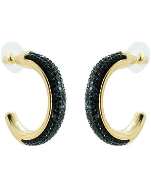 Gissa Bicalho Acrylic Handmade Earring Hoops Strass - Multicolour