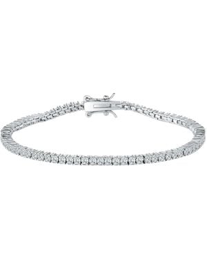 Mejoma Sterling 2Mm Luxe Tennis Bracelet - Metallic