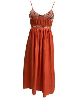 Zasta Studio Summer Thread Edition Cotton Dress Six - Red