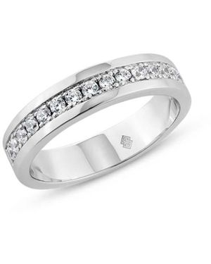 SALLY SKOUFIS Galassia Ring With Made Cz Diamond Stimulant - White
