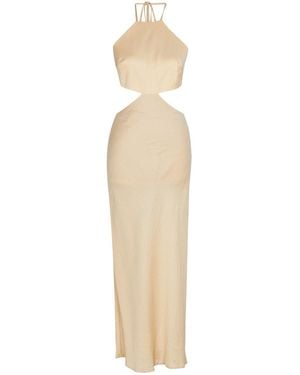 By Felizia Neutrals Kate Cut-Out Maxi Dress - Natural