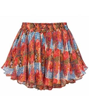 Mohala Grey Kahe Shorts - Red