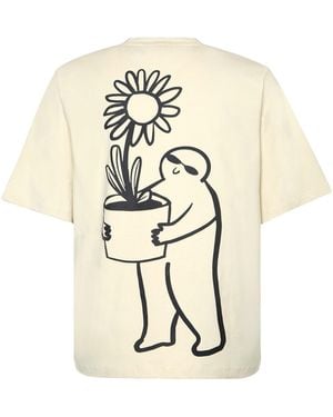 The Gt Atelier Neutrals Graphic T-Shirt - Natural
