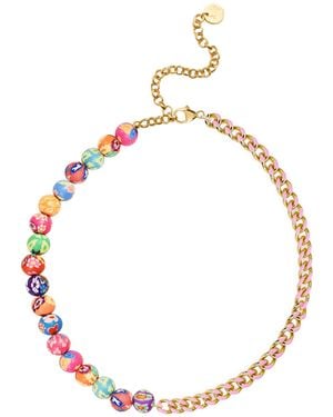 Adriana Pappas Designs Flower Power Necklace - Metallic