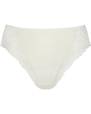 Zd - Zero Defects Neutrals Naroa High-Waist Brief – Silky Touch With Soy Fiber - White