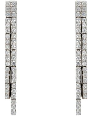 LÁTELITA London Charleston Art Deco Drop Earrings - White