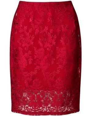 Lindsay Nicholas New York Lace Skirt - Red