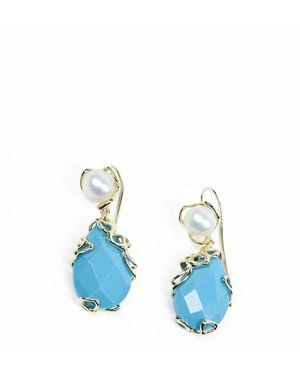 Addicted Selene Dangle Earrings - Blue