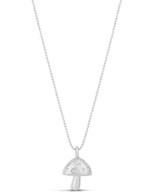 SHYMI Mushroom Charm Necklace - Metallic