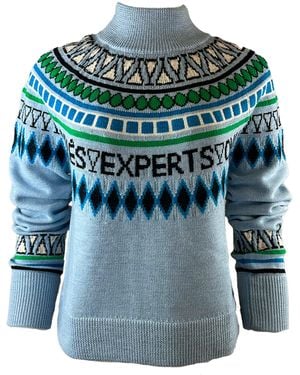 Team Event Après Experts Only Fair Isle Après Ski Sweater Color: Cornice/ Multi - Blue