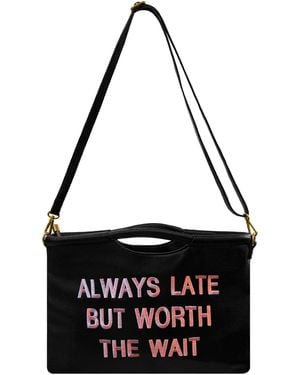 Lilly Loves Always Late But Worth The Wait Clutch - Black