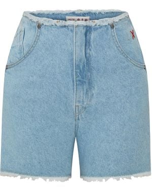 Pcfg High Waist Denim Shorts - Blue