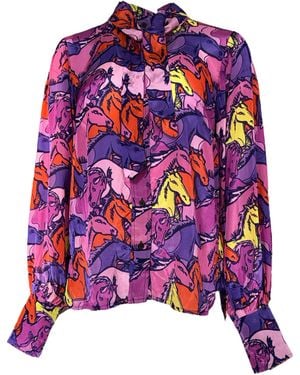 Any Old Iron Runaway Necktie Shirt - Purple