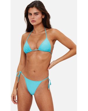 Sunkissed Le Triangle Bikini Top - Blue