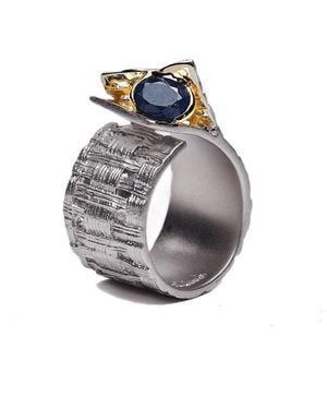 German Kabirski Accalia Ring With Sapphire - Metallic