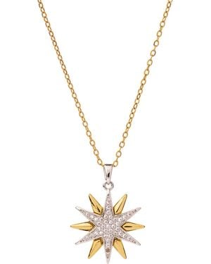 Ebru Jewelry Guiding Light Star Pendant Necklace - Metallic