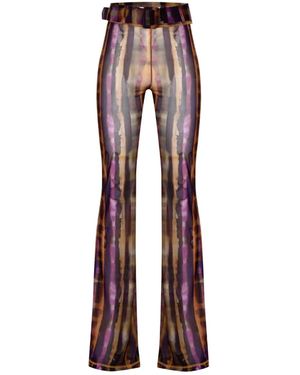 Khéla the Label Groove Dealer Printed Mesh Trousers - Red