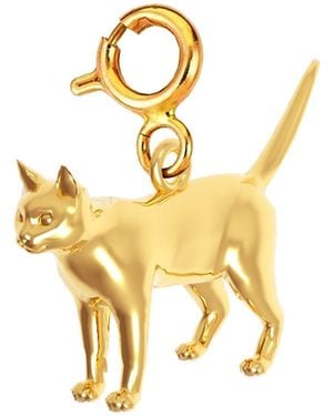 Nowart Jewelry Cat Charm - Metallic