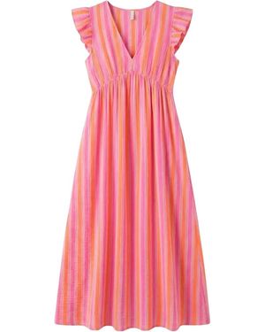 LAtelier London Striped Maxi Dress - Pink