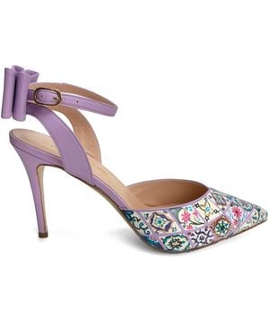 Nafari Moda Azuleja Pumps - Metallic