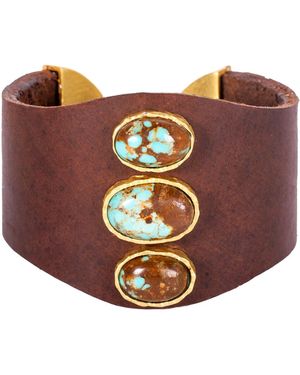 Christina Greene Leather Dreams Cuff - Red