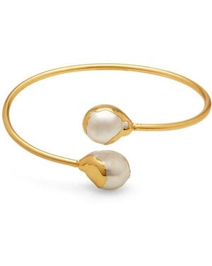Dhwani Bansal Reva Bracelet With Baroque Pearls - Metallic
