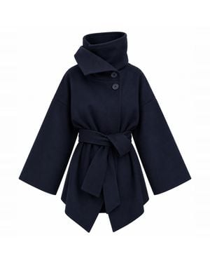 The Ethos Studio Nocturne Coat - Blue