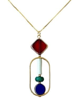 Aracheli Studio Art X Malachite Necklace - Multicolor