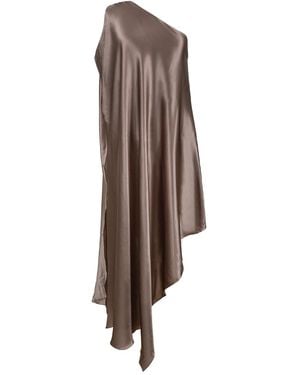 Sasha La Mer Beatrice Silk Dress, Colour Cappuccino Rose - Brown