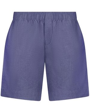 Molin Homebody Shorts│Seersucker│ - Blue