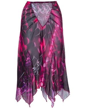 Paloma Lira Snake Skirt - Purple