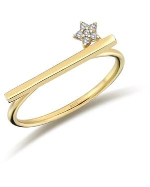 Reis Jewellery Star Line Ring - Metallic