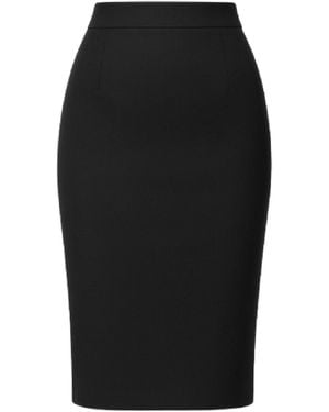 Conquista Classic High-Waisted Pencil Skirt - Black