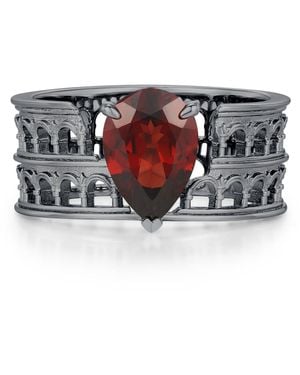 Azura Jewelry New York Blood Oath Colosseum Ring Vermeil - Metallic