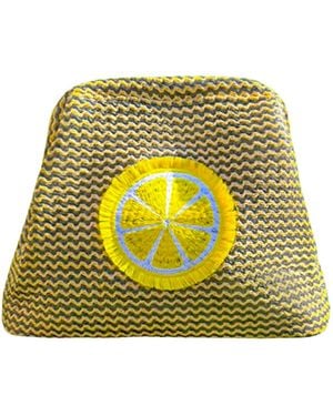 Lilly Loves Fruity Lemon Beach Clutch - Yellow
